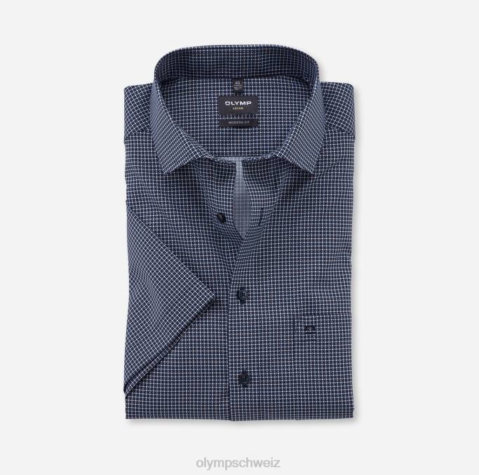 OLYMP Luxor Modern Fit, Businesshemd, Global Kent, Marine LBD81157 Kleidung