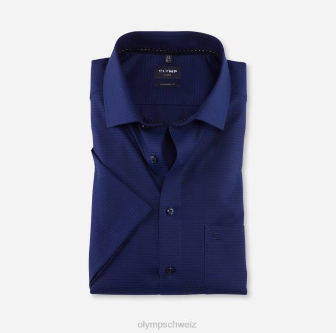 OLYMP Luxor Modern Fit, Businesshemd, Global Kent, Marine LBD8935 Kleidung