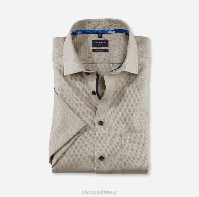 OLYMP Luxor Modern Fit, Businesshemd, Global Kent, Natur LBD81146 Kleidung