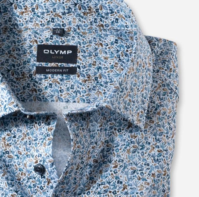 OLYMP Luxor Modern Fit, Businesshemd, Global Kent, Natur LBD81289 Kleidung