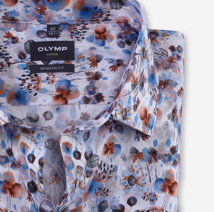 OLYMP Luxor Modern Fit, Businesshemd, Global Kent, Orange LBD81159 Kleidung