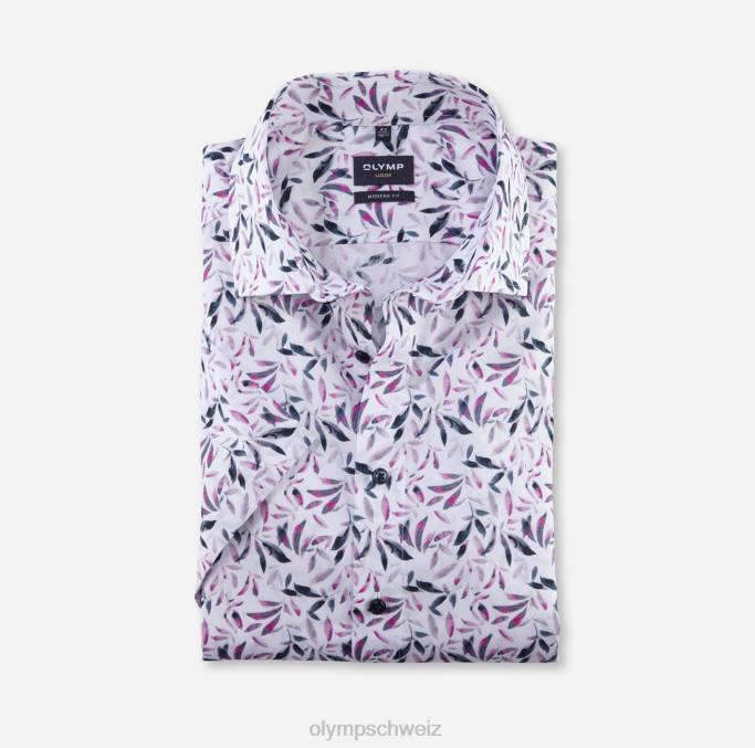 OLYMP Luxor Modern Fit, Businesshemd, Global Kent, Rose LBD81202 Kleidung