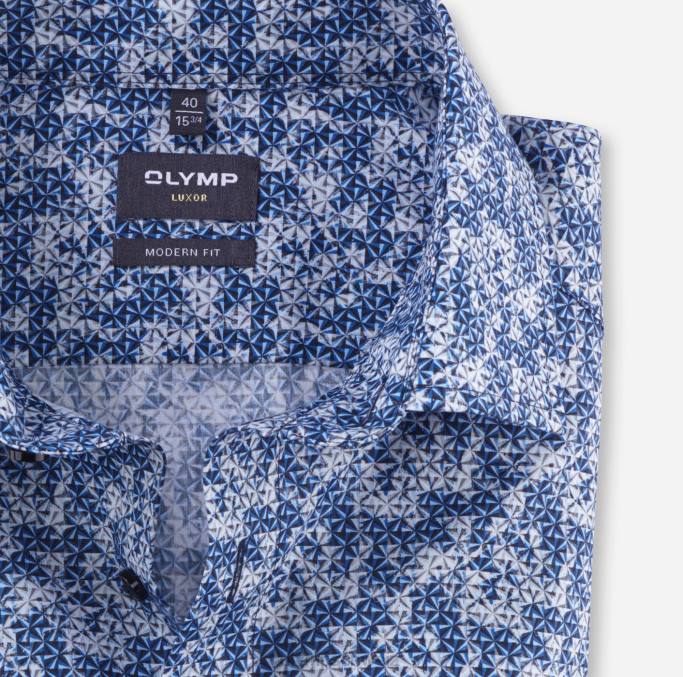 OLYMP Luxor Modern Fit, Businesshemd, Global Kent, Royal LBD81000 Kleidung