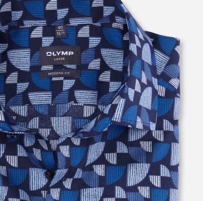 OLYMP Luxor Modern Fit, Businesshemd, Global Kent, Royal LBD81055 Kleidung