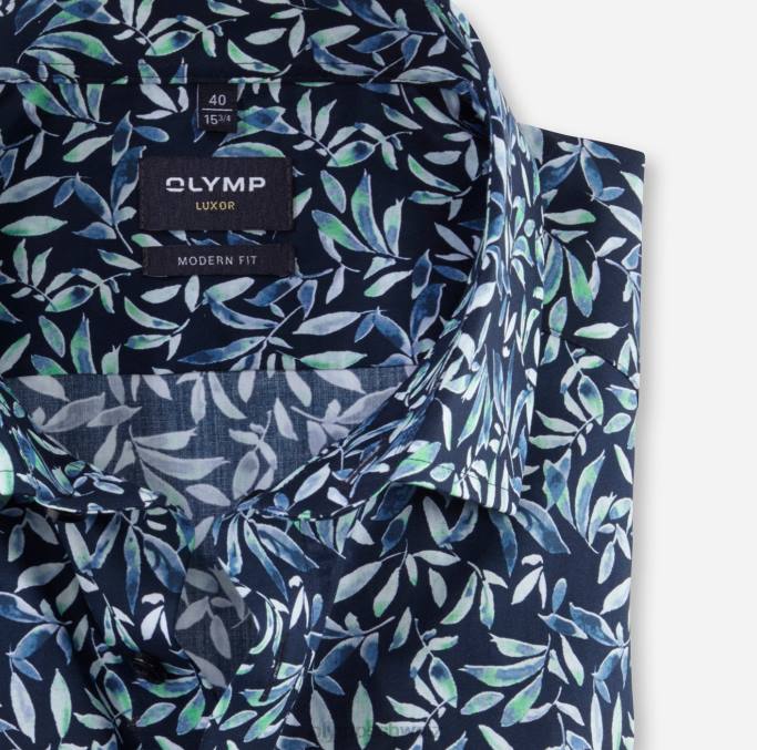 OLYMP Luxor Modern Fit, Businesshemd, Global Kent, hellgrün LBD81035 Kleidung
