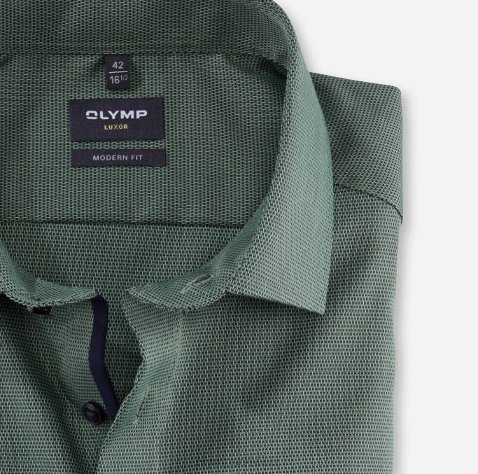 OLYMP Luxor Modern Fit, Businesshemd, Global Kent, hellgrün LBD81248 Kleidung