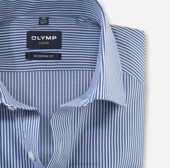 OLYMP Luxor Modern Fit, Businesshemd, Langarm extra lang, Global Kent, Marine LBD81409 Kleidung