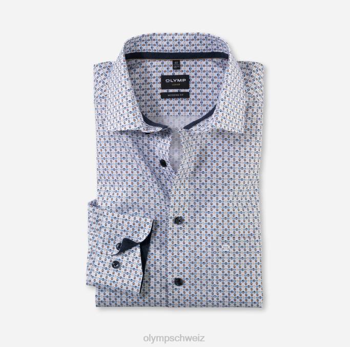 OLYMP Luxor Modern Fit, Businesshemd, Langarm extra lang, Global Kent, Natur LBD81427 Kleidung