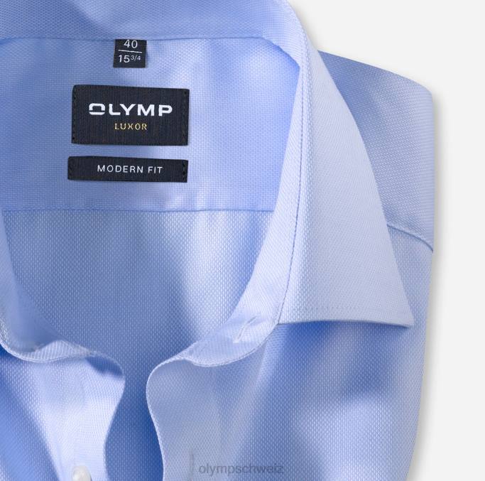 OLYMP Luxor Modern Fit, Businesshemd, New Kent, Blau LBD81006 Kleidung