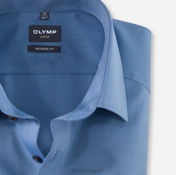 OLYMP Luxor Modern Fit, Businesshemd, New Kent, Blau LBD81383 Kleidung