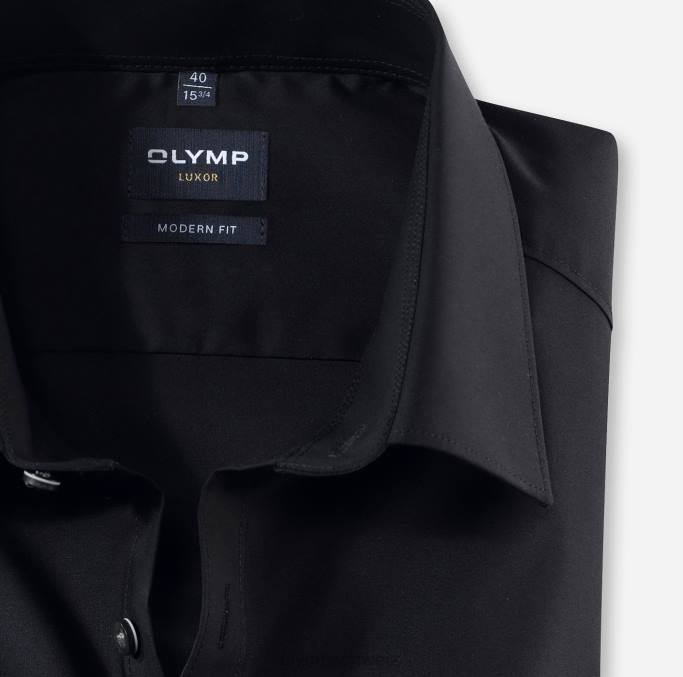 OLYMP Luxor Modern Fit, Businesshemd, New Kent, Schwarz LBD81381 Kleidung