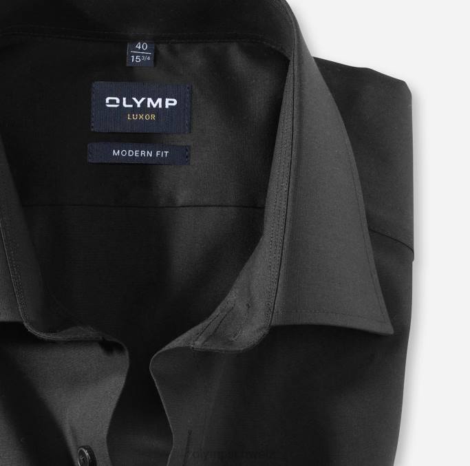 OLYMP Luxor Modern Fit, Businesshemd, New Kent, Schwarz LBD81395 Kleidung