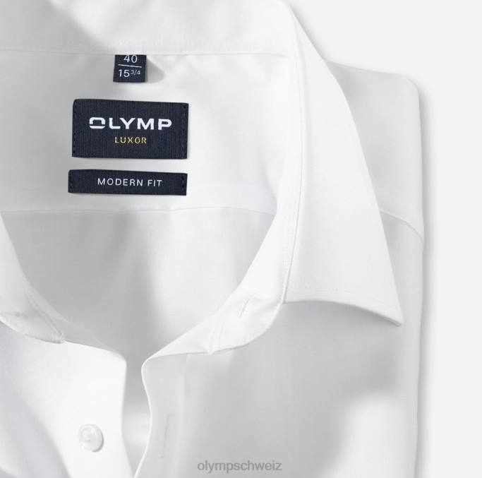 OLYMP Luxor Modern Fit, Businesshemd, New Kent, Weiß LBD81376 Kleidung