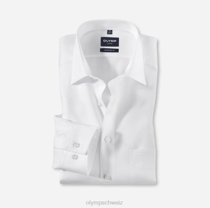 OLYMP Luxor Modern Fit, Businesshemd, New Kent, Weiß LBD8989 Kleidung