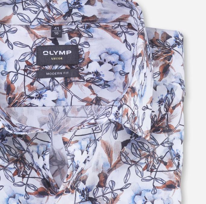 OLYMP Luxor Modern Fit, Businesshemd, Under Button-Down, Mandarine LBD81242 Kleidung