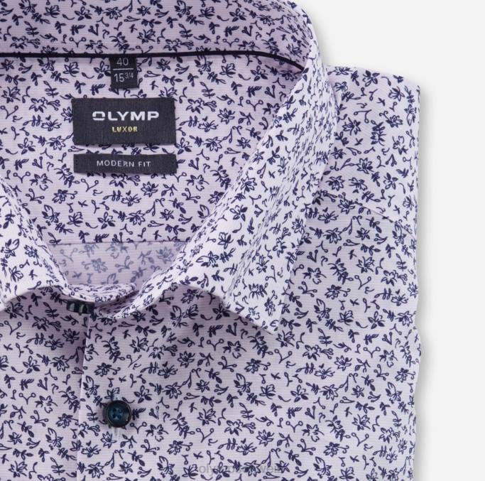 OLYMP Luxor Modern Fit, Businesshemd, Under Button-Down, Rosé LBD81152 Kleidung