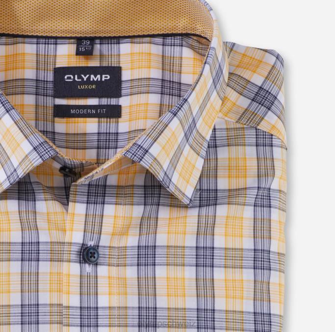 OLYMP Luxor Modern Fit, Businesshemd, Under Button-Down, gelb LBD81176 Kleidung