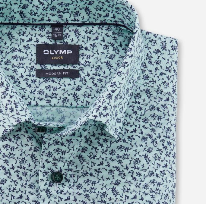 OLYMP Luxor Modern Fit, Businesshemd, Under Button-Down, hellgrün LBD81190 Kleidung