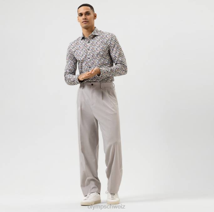 OLYMP NEIN. Six 24/seven Super Slim, Businesshemd, Kent, weiß LBD8166 Kleidung