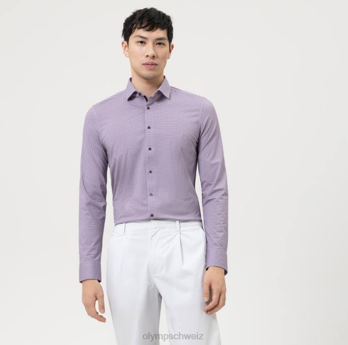 OLYMP NEIN. Six 24/seven Super Slim, Businesshemd, Modern Kent, Fuchsia LBD819 Kleidung