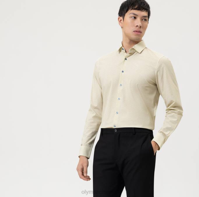 OLYMP NEIN. Six 24/seven Super Slim, Businesshemd, Modern Kent, Limette LBD8137 Kleidung