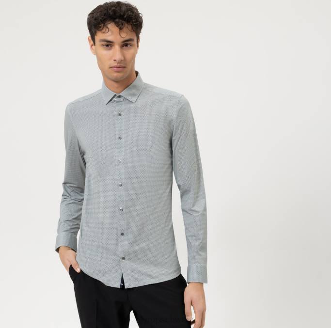 OLYMP NEIN. Six 24/seven Super Slim, Businesshemd, Modern Kent, Limette LBD8152 Kleidung