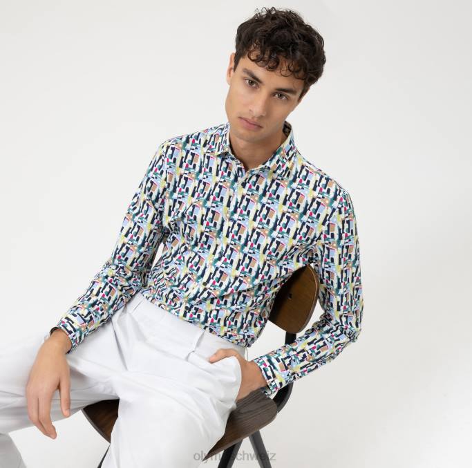 OLYMP NEIN. Six 24/seven Super Slim, Businesshemd, Modern Kent, Limette LBD8168 Kleidung