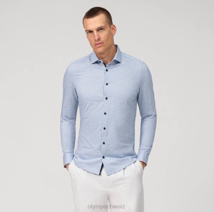 OLYMP NEIN. Six 24/seven Super Slim, Businesshemd, Modern Kent, Royal LBD842 Kleidung