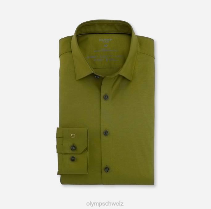 OLYMP NEIN. Six 24/seven Super Slim, Businesshemd, Urban Kent, Khaki LBD8144 Kleidung