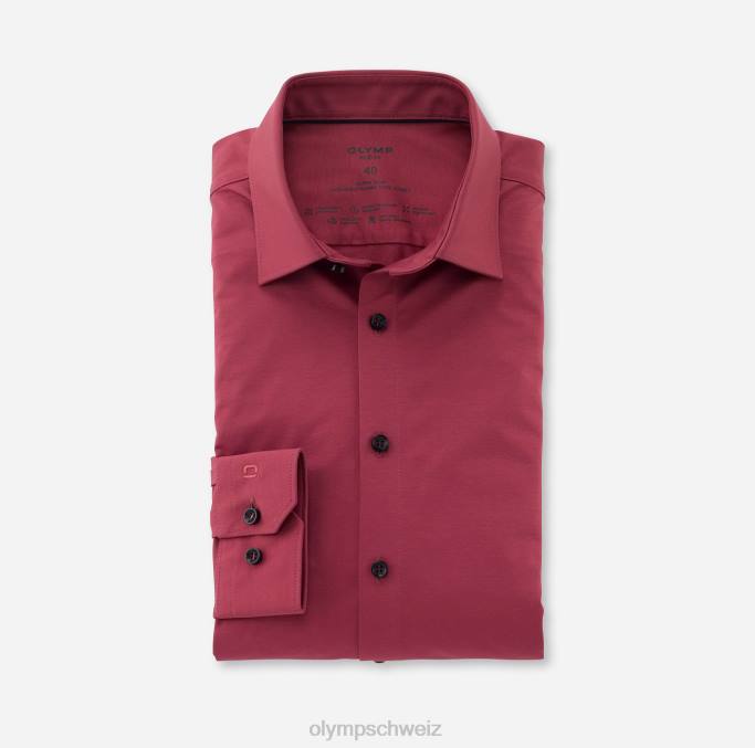 OLYMP NEIN. Six 24/seven Super Slim, Businesshemd, Urban Kent, Palisander LBD8167 Kleidung