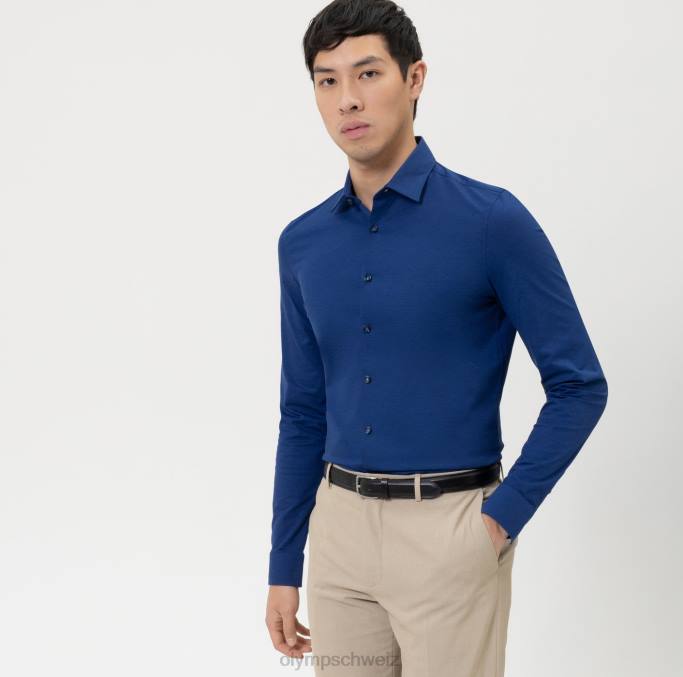 OLYMP NEIN. Six 24/seven Super Slim, Businesshemd, Urban Kent, Royal LBD838 Kleidung