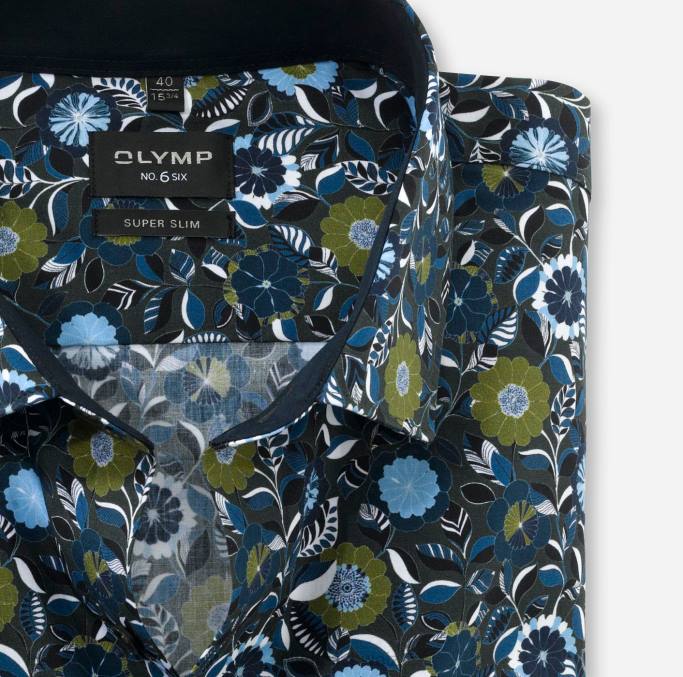 OLYMP NEIN. Six Super Slim, Businesshemd, Modern Kent, Limette LBD810 Kleidung