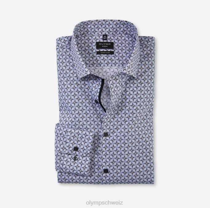 OLYMP NEIN. Six Super Slim, Businesshemd, Modern Kent, Silbergrau LBD830 Kleidung