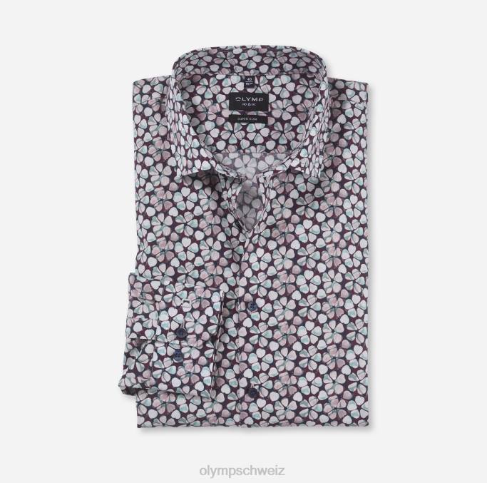 OLYMP NEIN. Six Super Slim, Businesshemd, Modern Kent, Smaragd LBD81 Kleidung