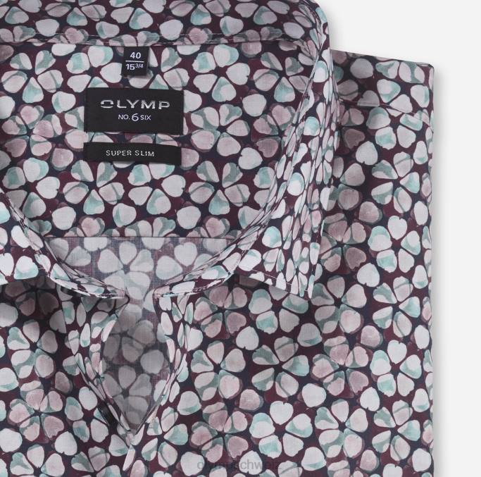 OLYMP NEIN. Six Super Slim, Businesshemd, Modern Kent, Smaragd LBD81 Kleidung