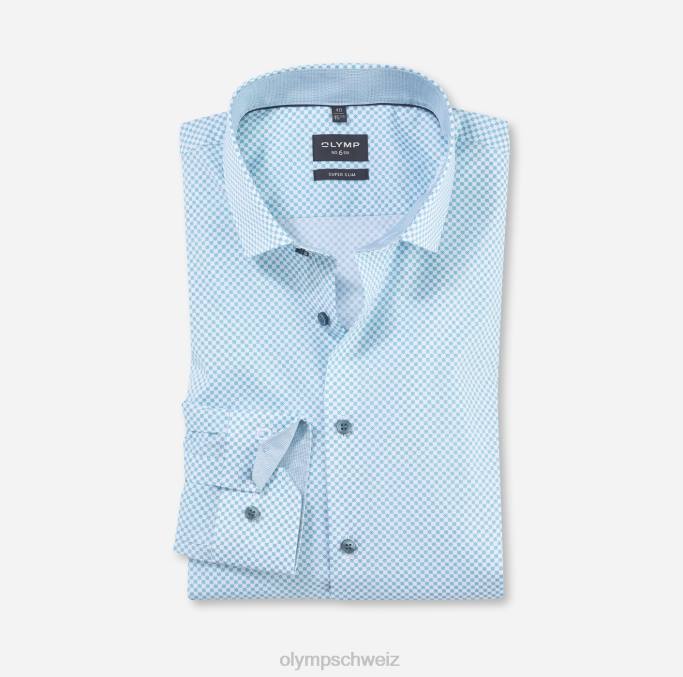 OLYMP NEIN. Six Super Slim, Businesshemd, Modern Kent, Smaragd LBD8215 Kleidung