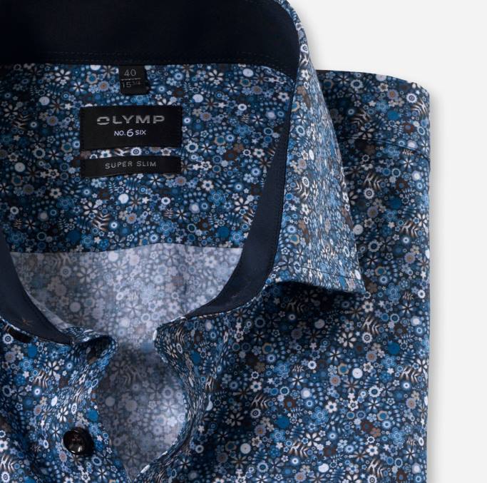 OLYMP NEIN. Six Super Slim, Businesshemd, Royal Kent, Natur LBD8164 Kleidung