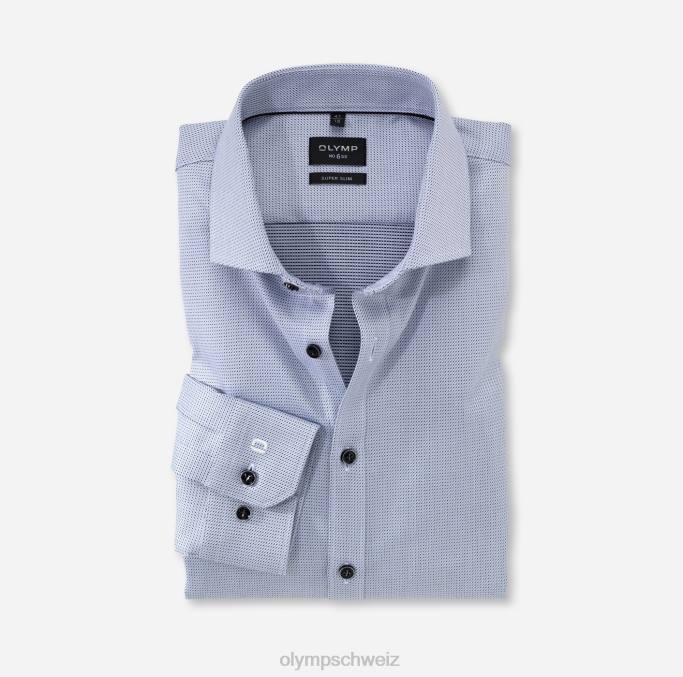 OLYMP NEIN. Six Super Slim, Businesshemd, Royal Kent, Silbergrau LBD8255 Kleidung