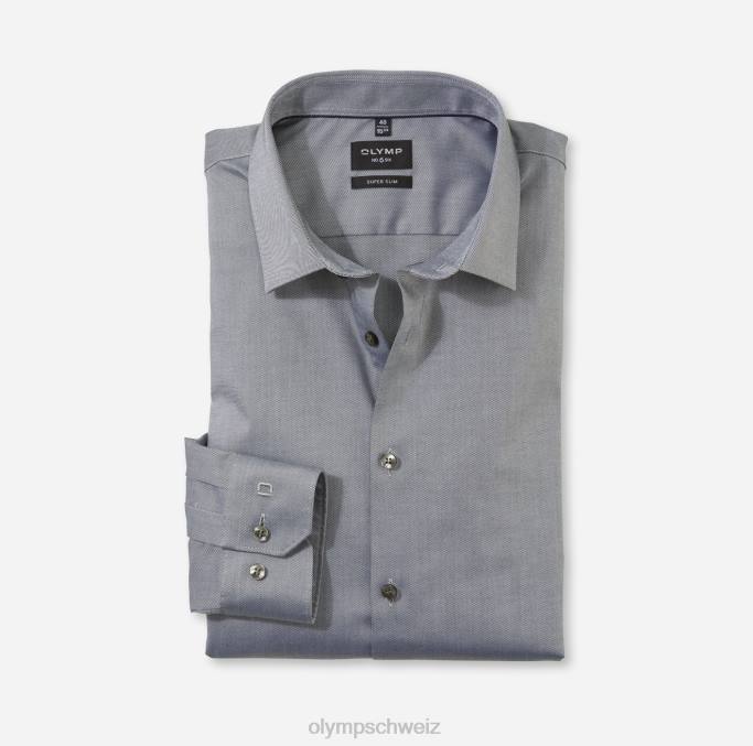 OLYMP NEIN. Six Super Slim, Businesshemd, Urban Kent, Oliv LBD8133 Kleidung