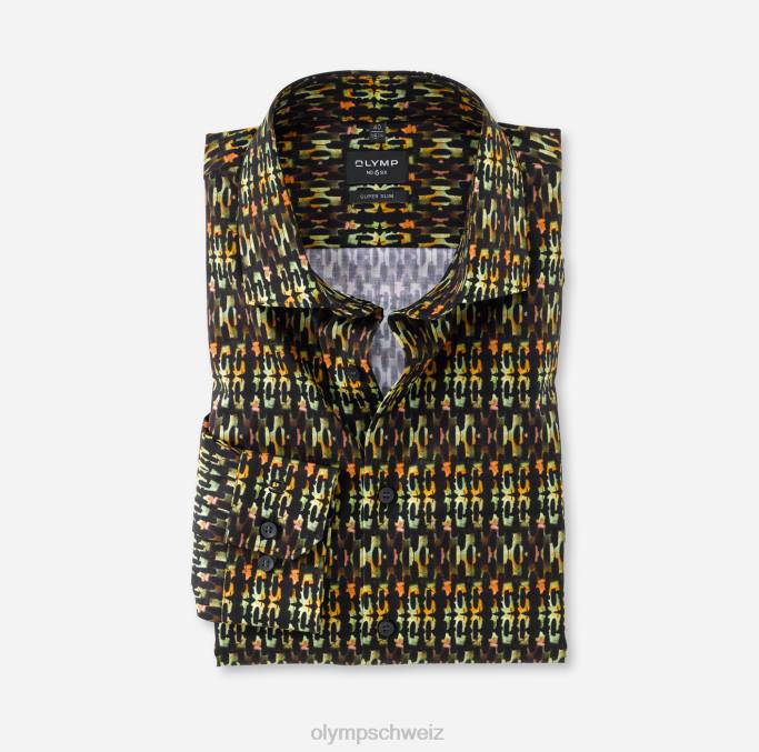 OLYMP NEIN. Six Super Slim, Businesshemd, modernes Kent, Limettengrün LBD8160 Kleidung