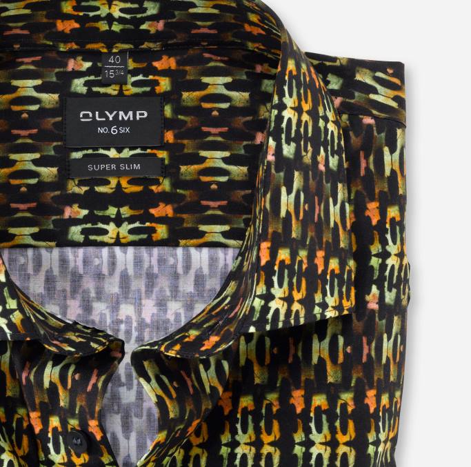 OLYMP NEIN. Six Super Slim, Businesshemd, modernes Kent, Limettengrün LBD8160 Kleidung