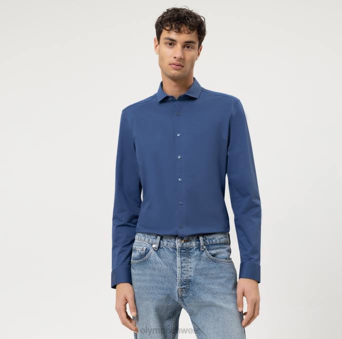 OLYMP NEIN. six 24/seven super slim, Businesshemd, Cutaway, Marine LBD825 Kleidung