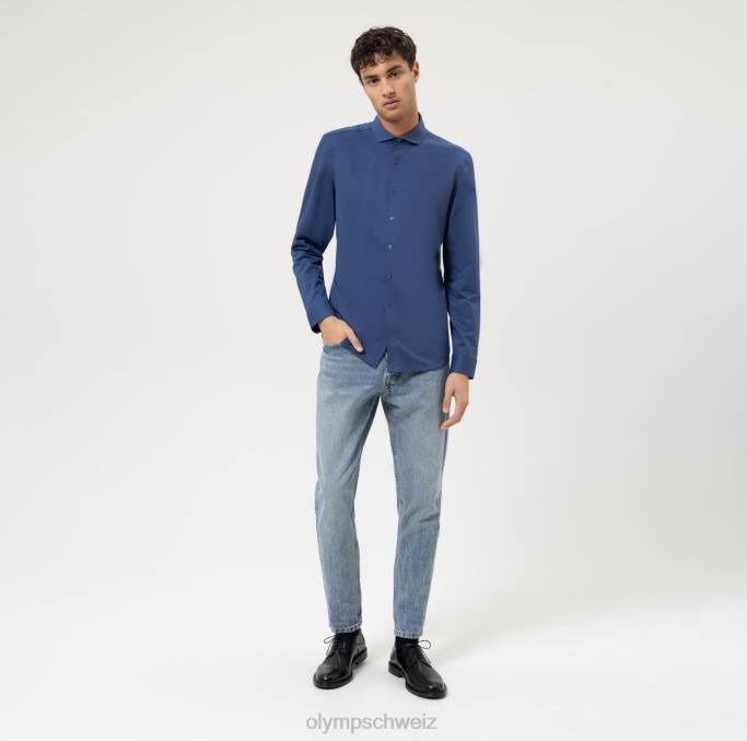 OLYMP NEIN. six 24/seven super slim, Businesshemd, Cutaway, Marine LBD825 Kleidung