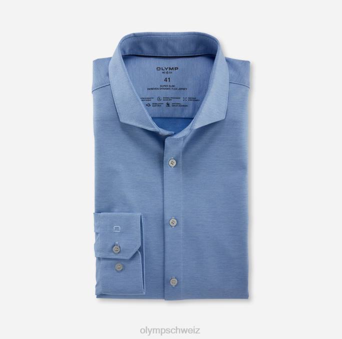 OLYMP NEIN. six 24/seven super slim, Businesshemd, Cutaway, blau LBD8226 Kleidung