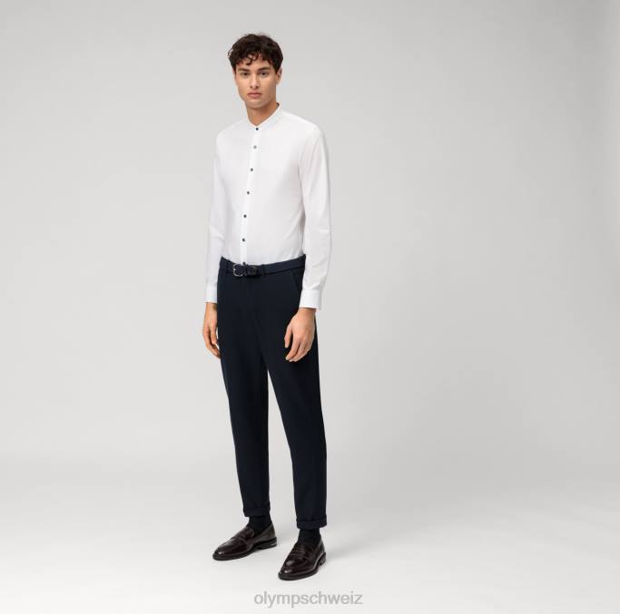 OLYMP NEIN. six 24/seven super slim, Businesshemd, Stehkragen, weiß LBD8208 Kleidung