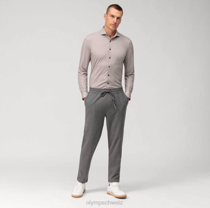 OLYMP NEIN. six 24/seven super slim, businesshemd, kent, dunkelrot LBD8116 Kleidung