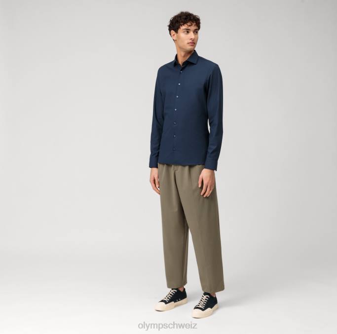 OLYMP NEIN. six 24/seven super slim, businesshemd, kent, marine LBD821 Kleidung