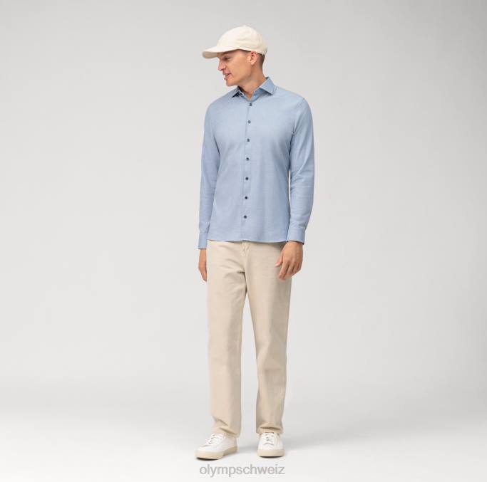 OLYMP NEIN. six 24/seven super slim, businesshemd, langarm extra lang, kent, blau LBD8305 Kleidung