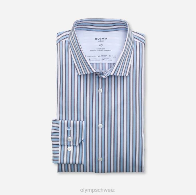 OLYMP NEIN. six 24/seven super slim, businesshemd, modern kent, braun LBD8197 Kleidung