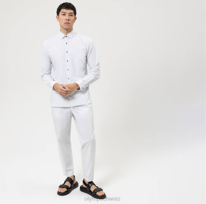 OLYMP NEIN. six 24/seven super slim, businesshemd, modern kent, marine LBD8151 Kleidung